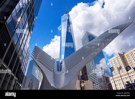 Exterior of the World Trade Center Transportation Hub 'Oculus' in