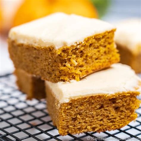 The icing is super easy but worth the extra steps because oh my goodness. Diabetic Pumpkin Bars Recipe - Gluten Free Pumpkin Bars With Cream Cheese Frosting Recipe ...