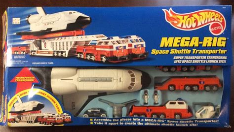 1996 Mattel Hot Wheels Mega Rig Space Shuttle Transporter Set 1795447179