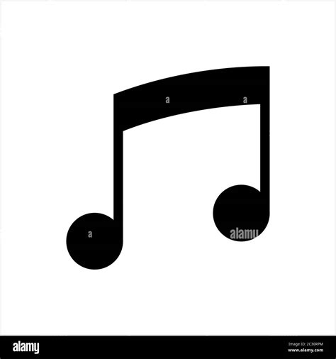 Music Note Icon Music Symbol Design Vector Art Illustration Stock