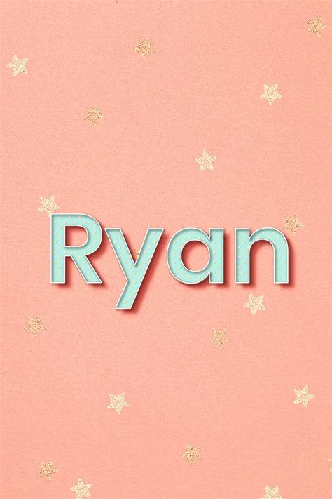 Ryan Name Word Art Typography Vector Free Image By Wit