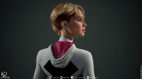 3d Model Of Gwen Stacy Real Time Zbrushcentral