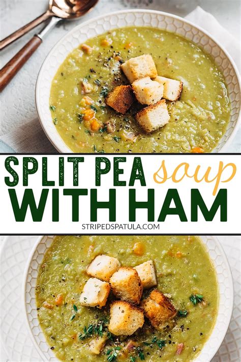 From breakfast casseroles to soups to salads, you won't get bored eating your leftovers. Split Pea Soup with Ham | Recipe in 2020 | Ham soup, Pea ...