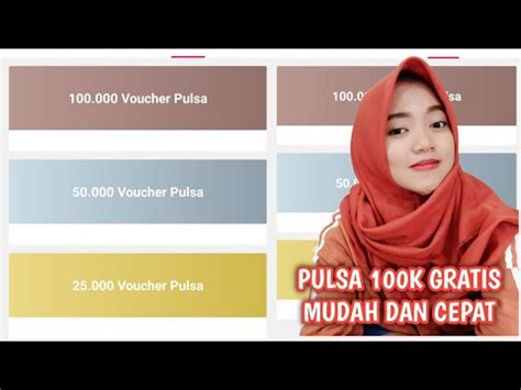 Aplikasi ini, sebenarnya sudah lama. PULSA GRATIS 100K !! MUDAH DAN CEPAT - YouTube