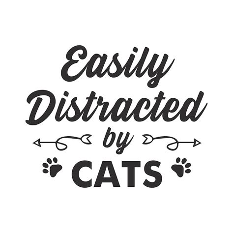 Premium Vector Easily Distracted By Cats Svg Design