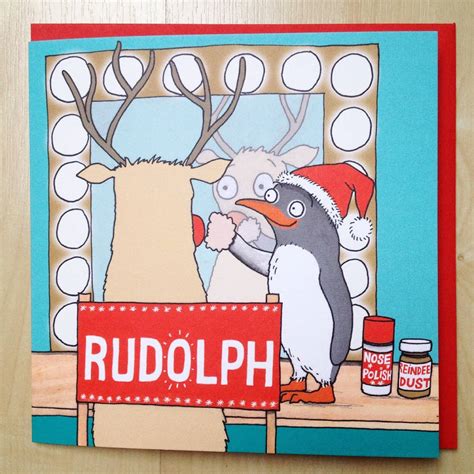 Rudolph The Red Nosed Reindeer Christmas Cards By Cardinky