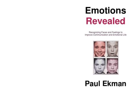 Paul Ekman Emotions Revealed Coperta Pdf