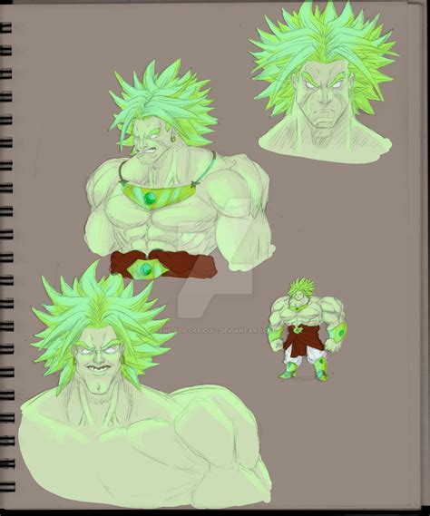 Broly Sketch Redesign By The Edj Official On Deviantart