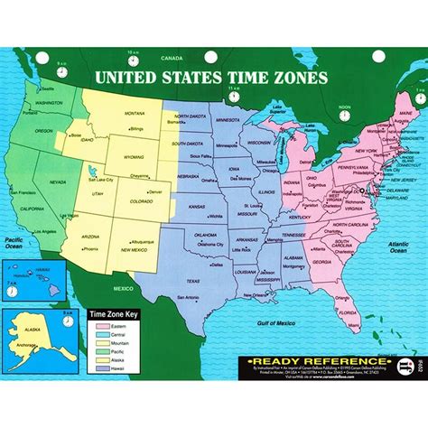 Us And World Maps Learning Card Time Zone Map Us World Map Map