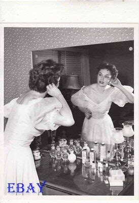 Ruth Roman Sexy Busty Reflection In Mirror Vintage Photo Candid Ebay