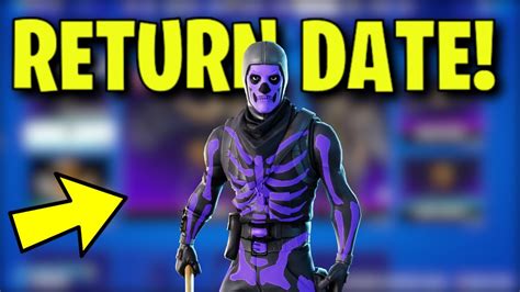 Purple Skull Trooper Style Return Date In Fortnite Item Shop Og Skull