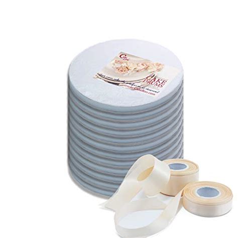 Cake Drums Round 8 Inches White 12 Pack Sturdy 12 Inch Thick