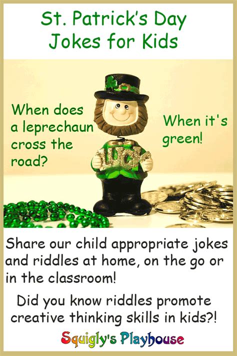 Mar 02, 2013 · riddles. Hilarious St. Patrick's Day Jokes for Kids | Squigly's Playhouse