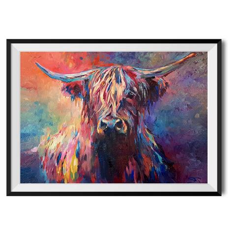 Highland Cow By Sue Gardner Fine Art Print By Wraptious