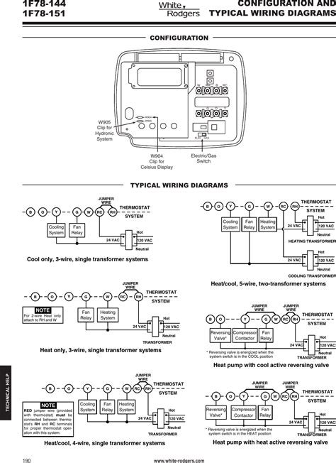 Emerson Thermostat Model 1f78 Wiring Diagram