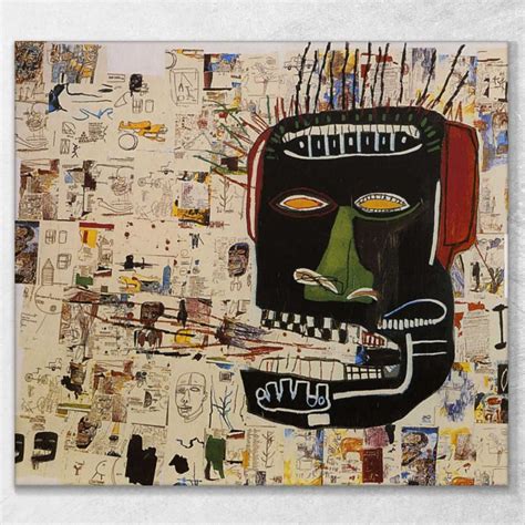 Flessibile Basquiat Jean Michel Quadro Stampa Su Tela Jmb39