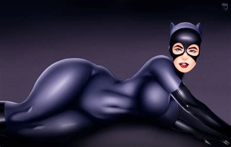 Rule 34 1girls Batman The Animated Series Batman Series Blue Eyes Bodysuit Breasts Catwoman