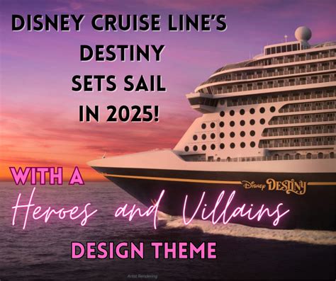 New Disney Cruise Line Ship Featuring A Heroes And Villains Theme Sets