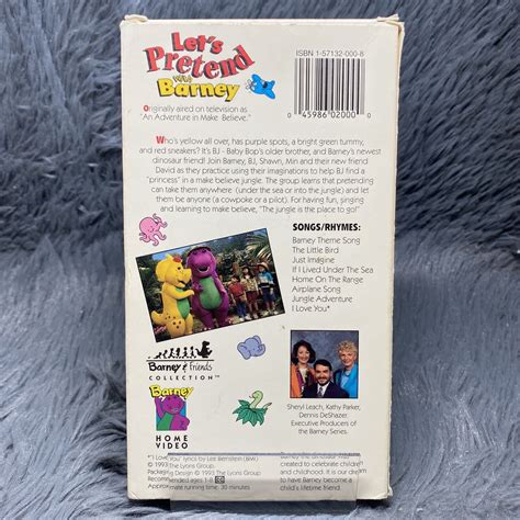 Lets Pretend With Barney Barney And Friends Collection Sing Along Vhs