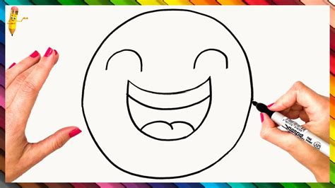 How To Draw A Laughing Emoji Step By Step 😄 Laughing Emoji Drawing Easy Youtube