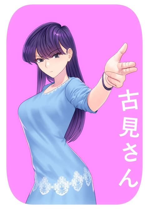 2d Komi San Wa Anime Komi Shouko Curvy Komi Shuuko Blushing Armpits Long Hair Fan Art