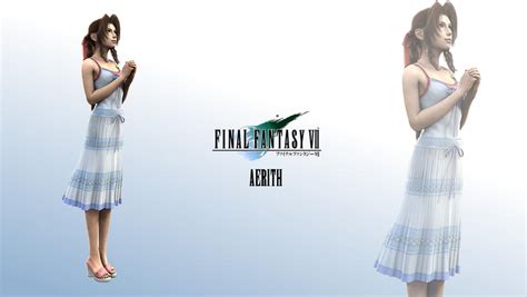 Render Wallpaper Aerith By Nomadfromhell On Deviantart