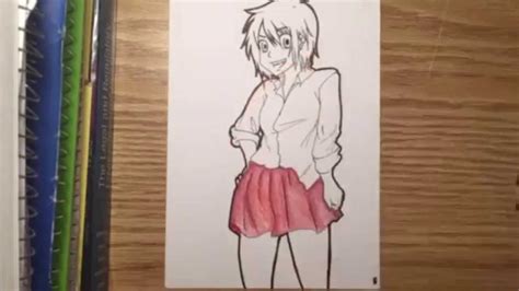 Ayame Draws Blue Haired Anime Tomboy Youtube