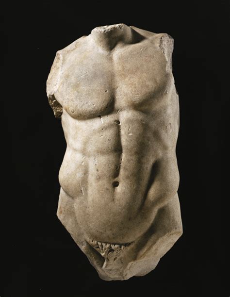 A Roman Marble Male Torso Circa 1st Century Bc 1st Century Ad