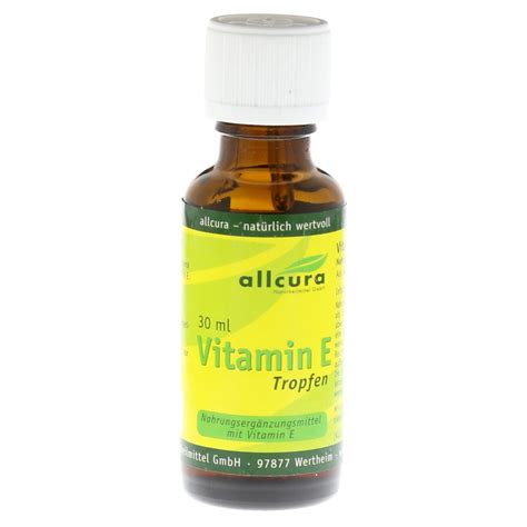 This kind of supplement is usually made with vitamin e oil that is then encapsulated. Erfahrungen zu VITAMIN E TROPFEN 30 Milliliter - medpex ...