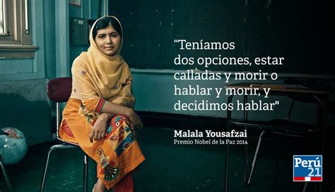 Malala Yousafzai Frases De La Nobel De La Paz M S Joven De La Historia Mundo Peru