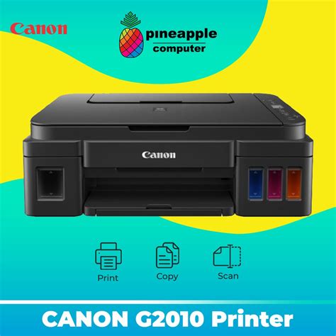 * ink droplets can be placed with a pitch of 1/4800 inch at minimum. CANON PIXMA G2010 All-In-One Ink Tank PRINTER - Print ...