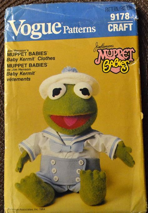 Vintage Sewing Pattern Vogue 9178 Baby Kermit Clothing Complete Uncut