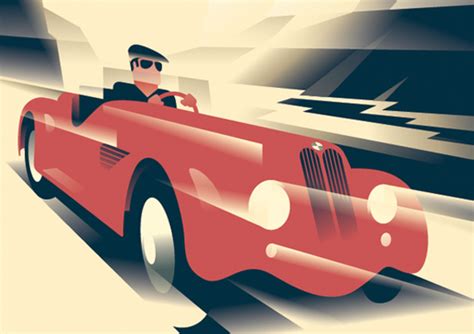 Art Deco Inspired Illustrations By Mads Berg Daily Design Inspiration