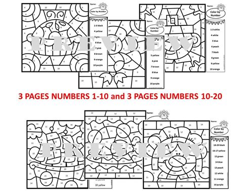 Click here for more free math resources for homeschoolers! Thanksgiving Color by Number Addition Subtraction Bundle ...