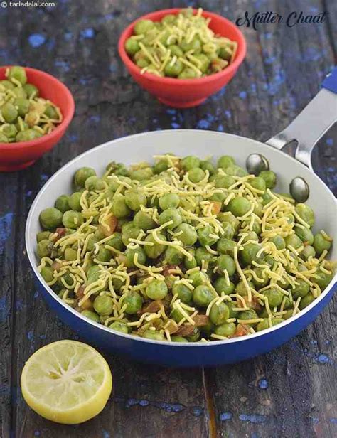 Mutter Chaat, Healthy Indian Matar Snack recipe