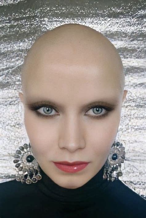 shaving eyebrows off shave eyebrows shaved head women bald girl fierce women bald women