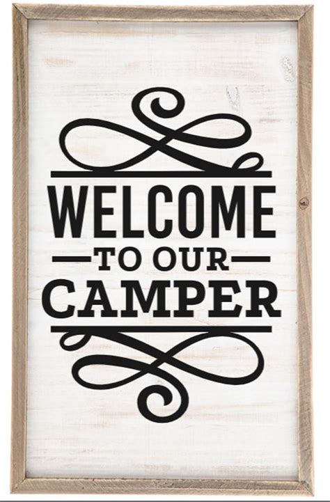 Welcome To Our Camper Decal Camper Sign Stovetop Cover Etsy Camper
