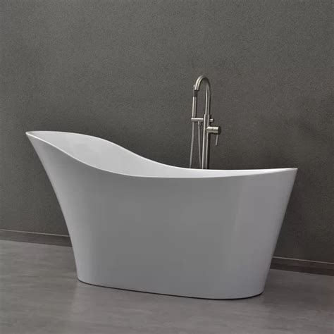 Siglo 41 x 41 freestanding soaking acrylic bathtub with integrated seat. 59" x 29" Freestanding Soaking Bathtub | Soaking bathtubs ...