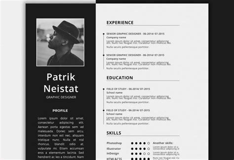 15 Free Photoshop And Illustrator Cv Resume Templates Creative Nerds