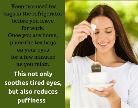 Use Tea Bags To Soothe Your Eyes And Reduce Under Eye Dark Circles Teabags Eyes Beauty Skin