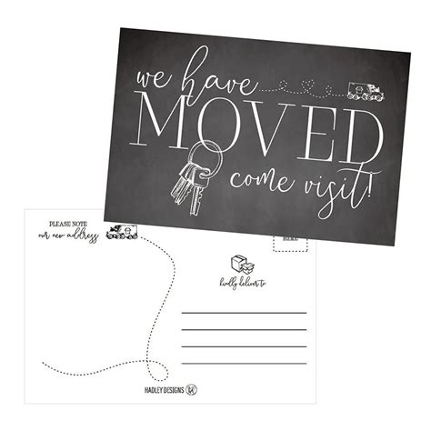 Set Of 50 Weve Moved Postcards Change Of New Address Moving