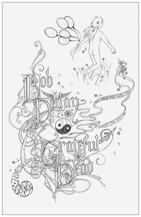 Grateful Dead Coloring Pages Free ~ Grateful Dead Coloring Pages