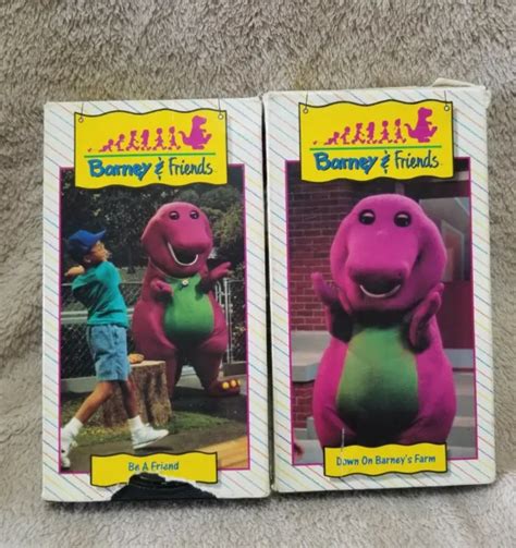Barney And Friends Vhs Be A Friend And Down On Barneys Farm 1992 Vidéo