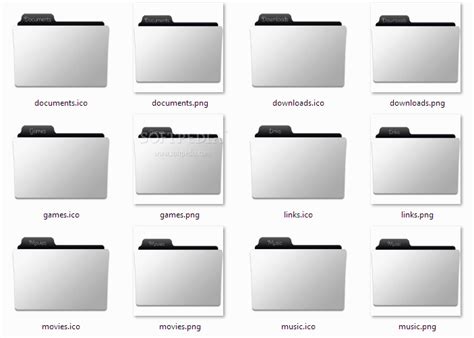 Download Grey Folder Icons 13 Pack