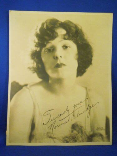 Vintage Norma Talmadge Signed Spurr Photograph 1920s Silent Movie