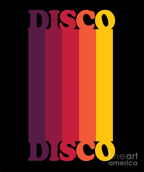 Disco 1970s Style Color 1970s Disco Funk Vintage Retro Neon Funk