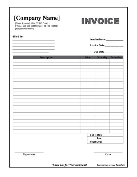 Professional invoice templates to streamline your business billing. Invoice Template Pdf Printable Png & Free Invoice Template ...