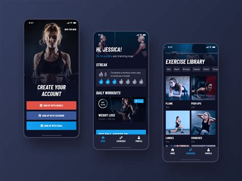 30 day fitness challenge app redesign main screens by nick zaitsev for theroom on dribbble