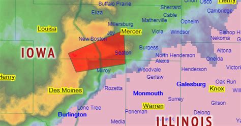 Geofact Of The Day 6152019 Illinois And Iowa Tornado Warning