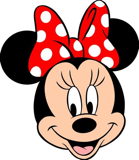 Turma Do Mickey Minnie Rosto Png Imagens E Moldes 496 Minnie